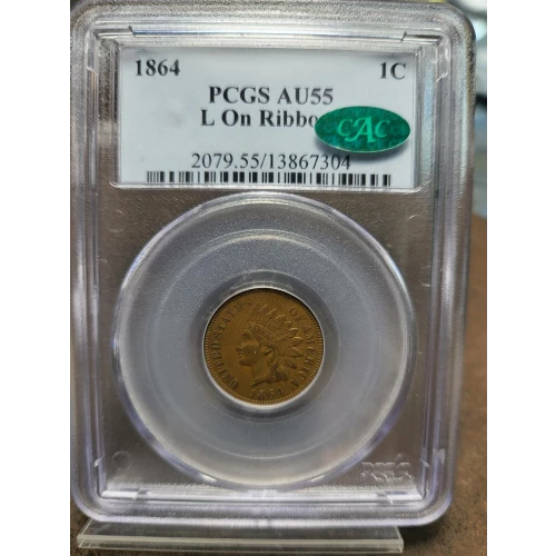 1864 1C L on Ribbon, BN (3)