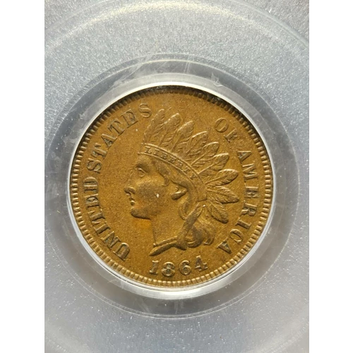 1864 1C L on Ribbon, BN