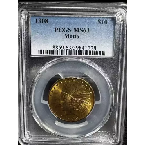 1908 $10 Motto