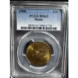 1908 $10 Motto