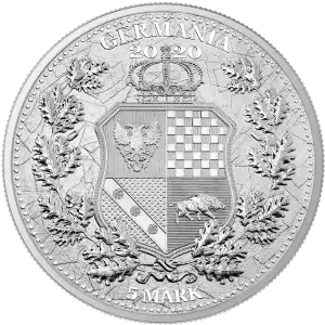 2020 1 oz Silver Allegories Germania and Italia