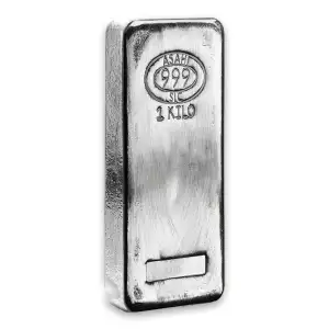 Asahi 1kg  Cast Silver Bar (2)